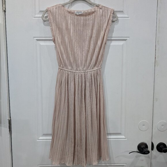 Vintage 1970s 70s P.C.F. Petites Hal Ferman Dress XS Light Pink - Picture 1 of 5
